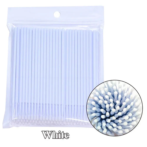 Cleaning Micro Cotton Brush Lash Extension 100Pcs Eyelash Swab